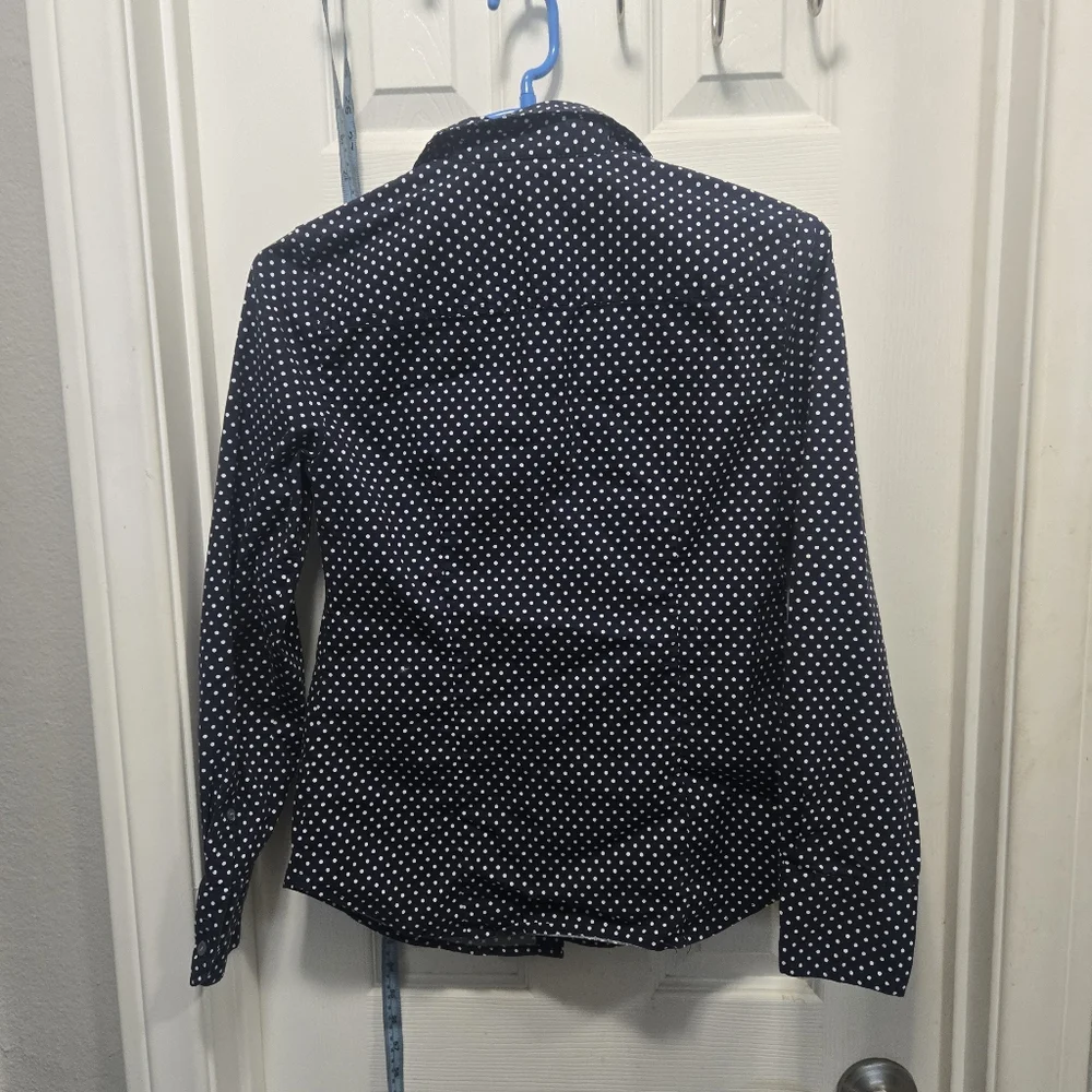 J. Crew Polka Dot Slim Fit Shirt Size 4